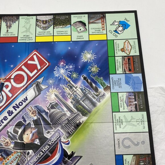 2006 Here and‎ Now Edition Monopoly Replacement Board Only Three Fold Black - Picture 6 of 9